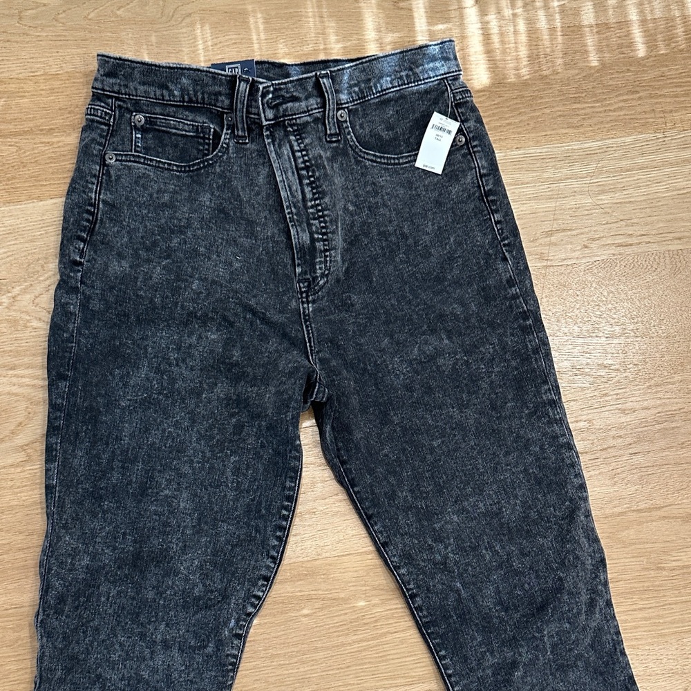 GAP Sky High True Skinny Jeans in Dark Gray TALL - Picture 3 of 8